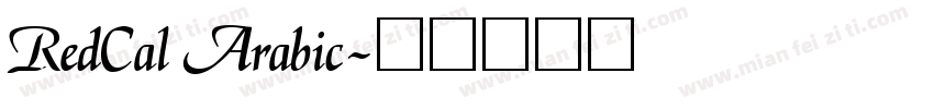 RedCal Arabic字体转换
